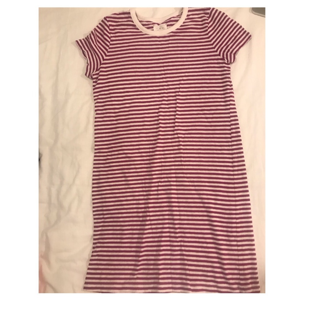 LOFT Stripped T-shirt Dress